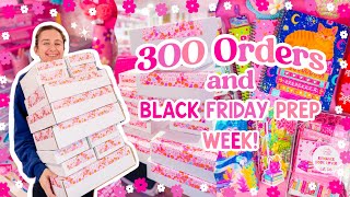 Packing 300 Orders After A Big Launch amp Black Friday Prep Week ✨ SMALL BUSINESS STUDIO VLOG ❄️ [upl. by Noet]