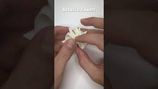 How to Make an Origami Flower  Paper Gardenia Flower Easy Tutorial origami shorts [upl. by Cimbura]