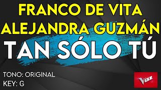 Franco De Vita amp Alejandra Guzmán La Voz 2021  Tan Sólo Tú  Karaoke Instrumental [upl. by Urdna]