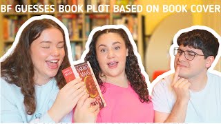 boyfriend guesses the book plot by cover  bookmas day 23 🎄 [upl. by Haskel]