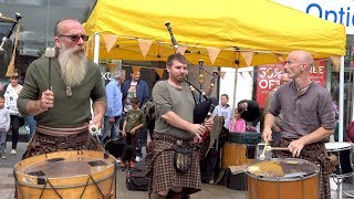 Clanadonia perform quotTuBardhquot live in Perth City Centre during Medieval Festival Scotland 2017  4K [upl. by Leroy967]