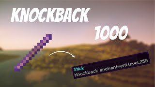 How To Get Knockback 1000 Stick  Minecraft [upl. by Ahsratan]