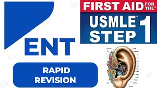 Rapid Revision ENT  Otorhinolaryngology  First Aid USMLE Step 1 in UrduHindi [upl. by Lilak]