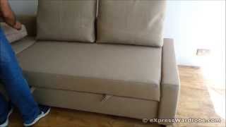 IKEA FRIHETEN Sofa Bed Chaise Longue with Storage Design [upl. by Lashar]