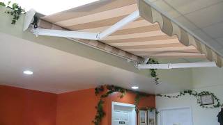 Retractable awnings canopies manual awnings automatic awnings Rolltec Awnings Canada [upl. by Ahsilat]