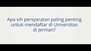 Mengapa Kuliah di Jerman [upl. by Mandal]