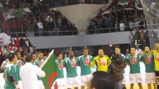 CAN 2014  Hymne de lAlgérie face au Maroc handball [upl. by Clint522]