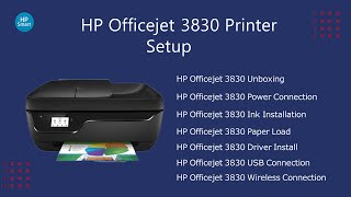 HP Officejet 3830 Printer Setup  Officejet 3830 Driver Download  Wifi Setup [upl. by Bernete336]