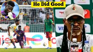 Cameroon Manager Rigobert Song Defends Andre Onana After 31 Defeat by Senegal in AFCON [upl. by Ventura]