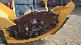 Operating Techniques Disc Mulcher Attachment for SkidSteer GEN I  Diamond Mowers [upl. by Leveridge622]