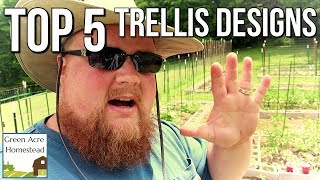 Top 5 Garden Trellises that Work  Gardening  Homesteading [upl. by Pentheam]