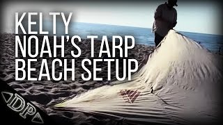 Kelty Noahs Tarp Beach Setup [upl. by Grenier3]