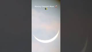 Waxing Crescent Moon 🔭🌒 7AUG2024 astronomy telescope crescentmoon timelapse [upl. by Eisned]