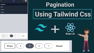 Pagination  Tailwind CSS  React JS [upl. by Siraj]