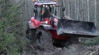 Brush cutting with HUDDIG 1260C Muddy Mary [upl. by Huberty132]