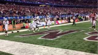 2013 Cotton Bowl  Texas AampM WR Swopes scores TD on 4th down [upl. by Siddon]