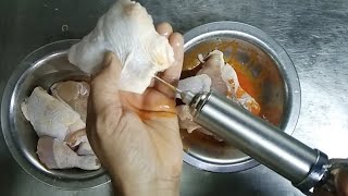 spicy broasted chickenspicy broasted chicken recipehow to make spicy broasted chickenbroasted [upl. by Yllrebmik]