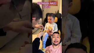 CETAKAN ES KRIM NASI LUCU baby funny cute shortsfeed comedy [upl. by Ahidam843]