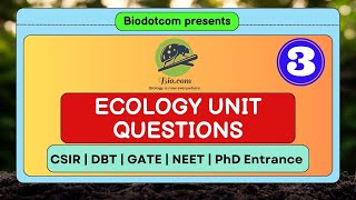 Ecology Important Questions  Ecosystem  Survivorship Curve  Biodotcom  CSIR Ecology GATE [upl. by Colet775]