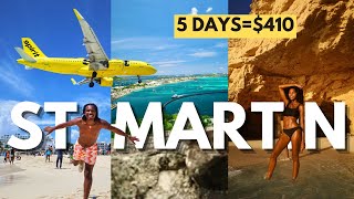 Sint Maarten amp Saint Martin BUDGET Travel Vlog  NUDE Beach  AIRPLANE Beach [upl. by Helgeson]