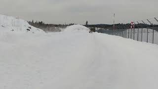 Test av hydraulisk snøfreser på Gullknapp [upl. by Ketti]