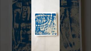 Jeans Pocket Gelli Print Magic👖gelliprint gelliplate printmaking diy arttechniques tutorial [upl. by Ecneret85]