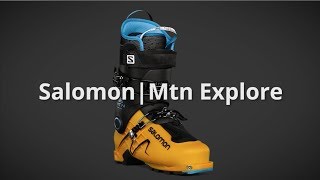 2018 Salomon Mtn Explore Mens Boot Overview by SkisDotCom [upl. by Searby]