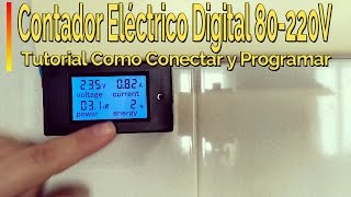 🔌Cómo ⚡ INSTALAR CONTADOR⚡ Eléctrico Digital en Casa PZEM061 0100A AC80260V [upl. by Anaahs]