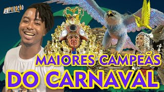 📡 Escolas de Samba com Mais Campeonatos no Carnaval do Rio de Janeiro [upl. by Kliment]