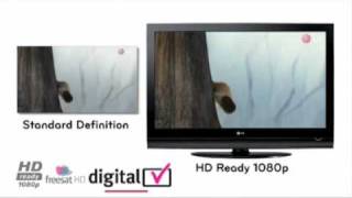 The LG LF7700 LCD TV with builtin FreeSat [upl. by Enidlarej]