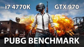 Benchmark PUBG  1080P Ultra Settings  i7 4770K  GTX 970 [upl. by Amir]