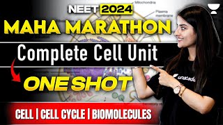 Complete Cell Unit in One Shot  Cell  Cell Cycle  Biomolecules  NEET 2024  Seep Pahuja [upl. by Wallache]