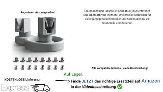 Spülmaschinen Rollen Geschirrspüler wechseln Unterkorb Oberkorb Rollen tauschen div Modelle [upl. by Etteval]