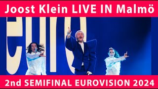 Joost Klein Europapa LIVE at 2nd Semifinal Eurovision 2024 Netherlands 2024 [upl. by Seldun]