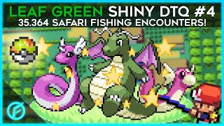 LIVE SHINY Safari Zone Dratini after 35364 Fishing Encounters  Leaf Green DTQ 4 Dragonite [upl. by Vevine]