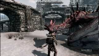 Skyrim Odahviing reveals Paarthurnaxs secretHD [upl. by Sirovaj]