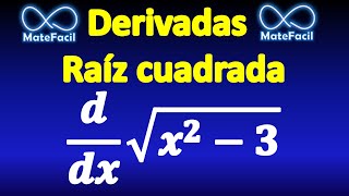 Derivada de una raíz cuadrada [upl. by Corenda]