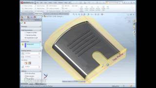 SOLIDWORKS 2011  Manual Mode for Parting Surfaces [upl. by Aehtrod]