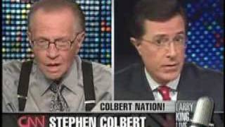 Stephen Colbert Larry King 2 of 4 41408 [upl. by Nedrud800]