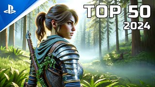 Top 50 New Upcoming PS5 Games of 2024 4K [upl. by Acnayb65]