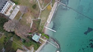 Flying the drone over Lake Geneva  Vlog 26 Dec 25th 2016 [upl. by Sayce]