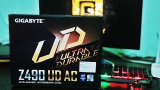 Gigabyte Z490 UD AC Intel 10th gen motherboard [upl. by Drofhsa]