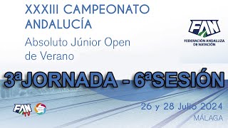 NATACIÓN – CAMPEONATO DE ANDALUCÍA ABSOLUTO DE VERANO  TEMPORADA 2324 – DOMINGO TARDE [upl. by Arracat569]