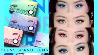 NEW OLENS SCANDI CONTACT LENS REVIEW 👀✨ [upl. by Heiner906]