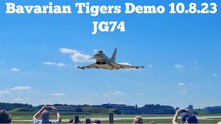 Eurofighter Display 10823 ETSN Neuburg Bavarian Tigers JG74 [upl. by Razatlab]