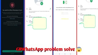 😱😎GBWhatsApp problem solve 😱😎New GBWhatsApp2241880 vip whatsapp ヘヘ✨🎉💯 2024⚡ [upl. by Enilauqcaj]