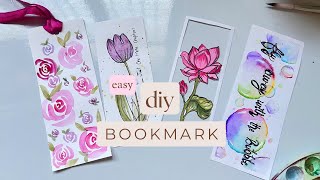 12 Easy DIY Bookmark Ideas Bookmarks with paper  bookmark  flower bookmark [upl. by Ehrenberg]