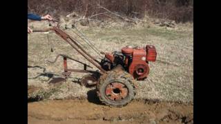 Simplicity VB Garden Tractor Plowing amp Disking [upl. by Ardnovahs724]