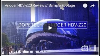 Andoer HDVZ20 Review  Sample Footage [upl. by Melda]