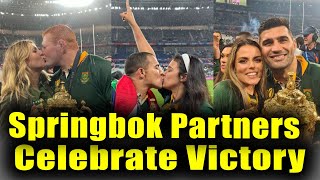 Springboks Partners Celebrate Rugby World Cup Victory with Heartfelt Reactions [upl. by Yesac813]